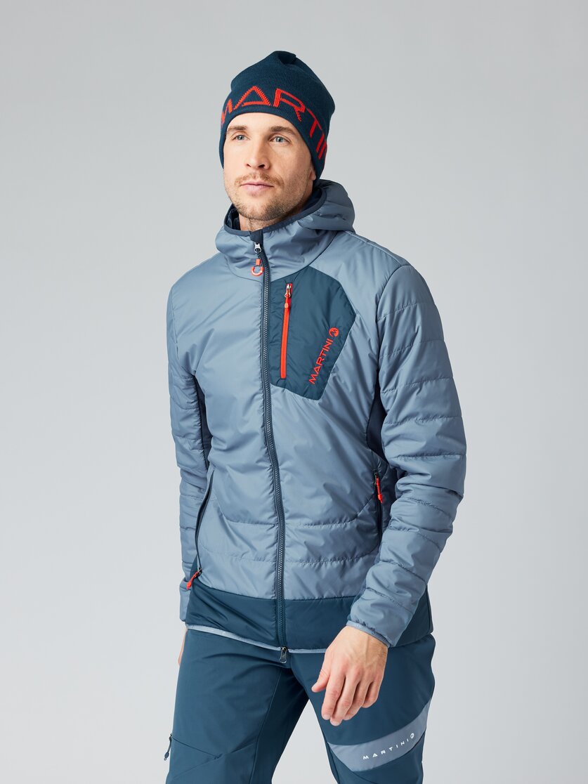 Martini Sportswear - ALPINE PRO - Giacche Primaloft e Gloft in black-carbon - vista frontale modello - Uomo