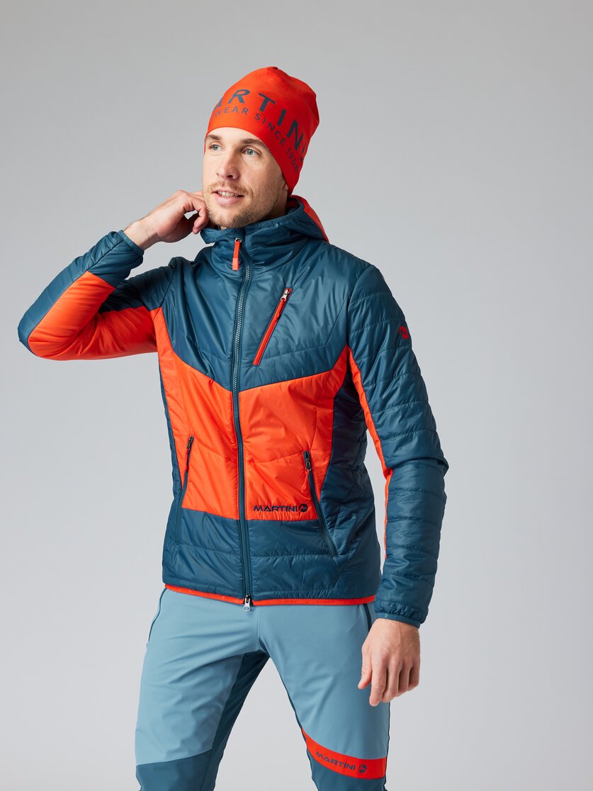 Martini Sportswear - HEROX - Giacche Primaloft e Gloft in carbon-black - vista frontale modello - Uomo