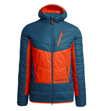 Martini Sportswear - HEROX - Primaloft & Gloft Jacken in Orange-Nachtblau - Vorderansicht - Herren
