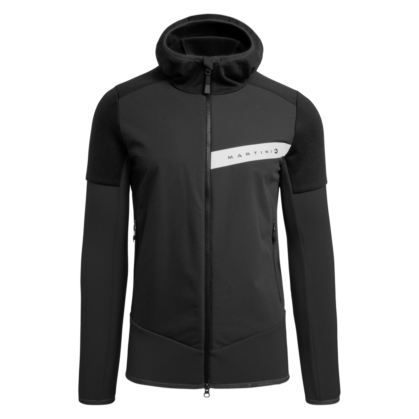 Martini Sportswear - CHROME - Hybrid jackets in black - front view - Men