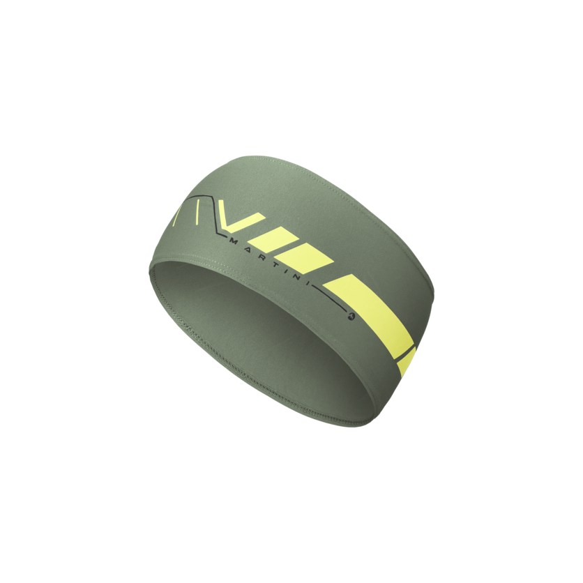 Martini Sportswear - NEVERREST Headband M - Fasce per la testa in mosstone-greenery - vista frontale - Uomo