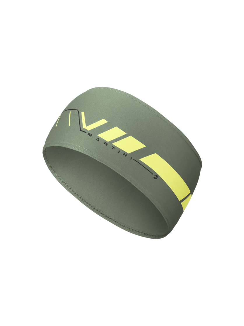Martini Sportswear - NEVERREST Headband M - Headbands in mosstone-greenery - front view - Men