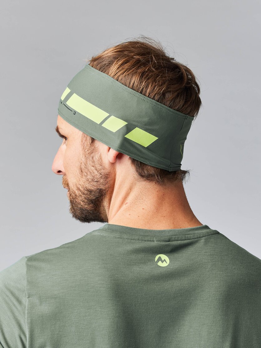 Martini Sportswear - NEVERREST Headband M - Headbands in mosstone-greenery - Detail 2 - Men