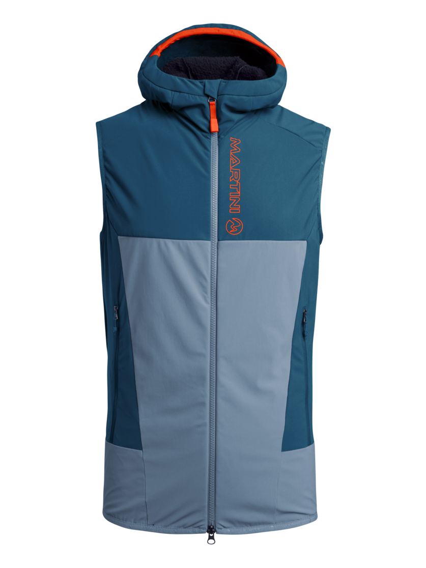 Martini Sportswear - ARGON - Outdoor vests in poseidon-moon-lava - front view - Men