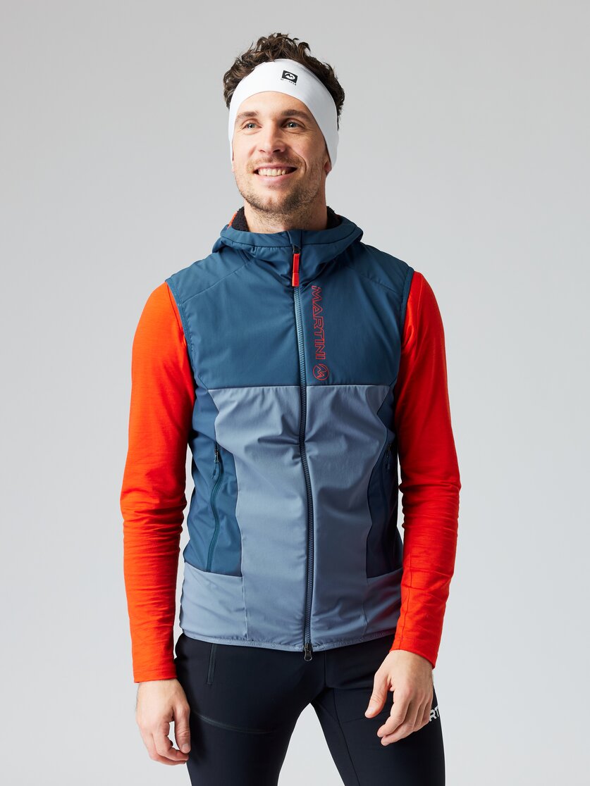 Martini Sportswear - ARGON - Outdoor vests in black - front view model - Men