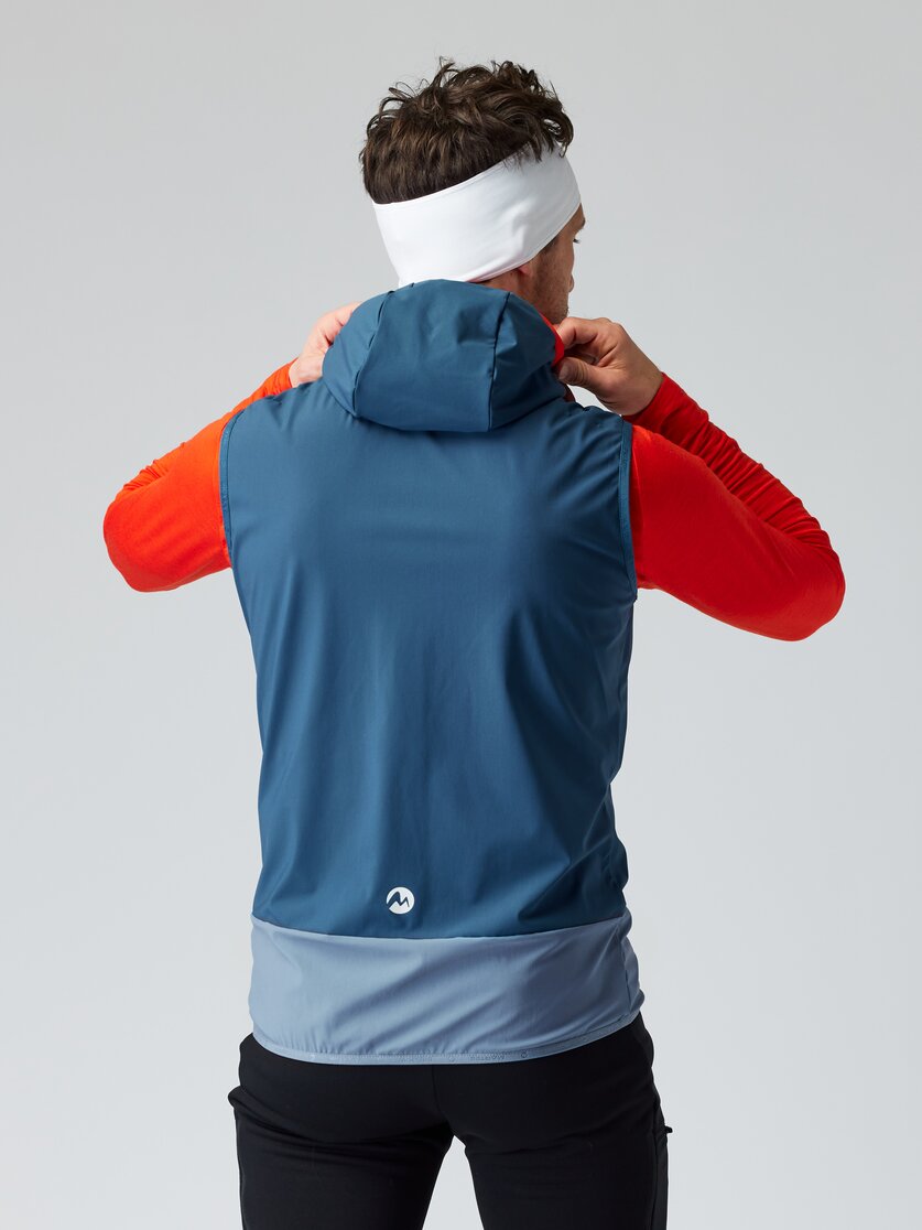 Martini Sportswear - ARGON - Outdoor vests in black - rear view model - Men
