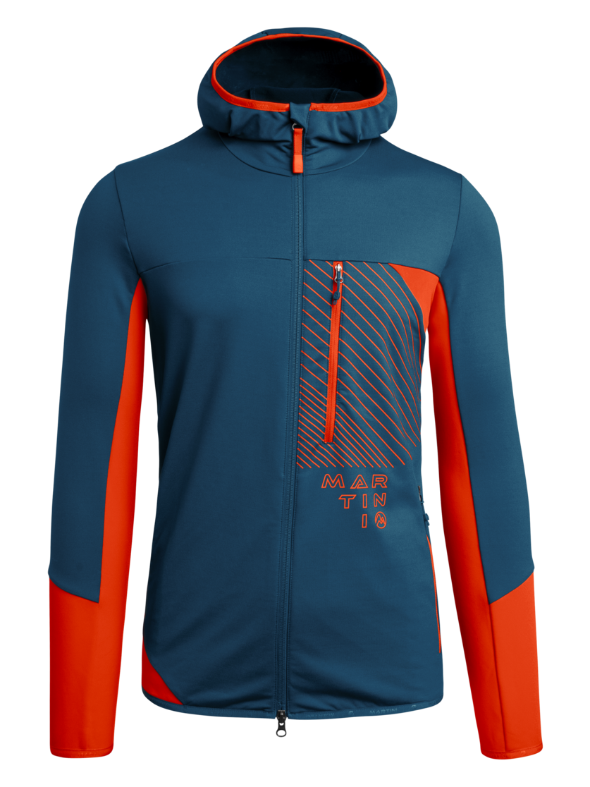 Martini Sportswear - DOLOMITI - Midlayers in poseidon-lava - front view - Men