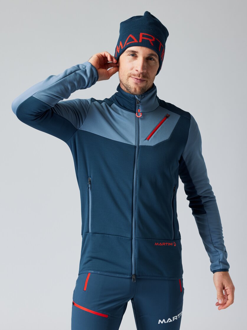 Martini Sportswear - BURN - Fleecejacke in black - Vorderansicht Model - Herren