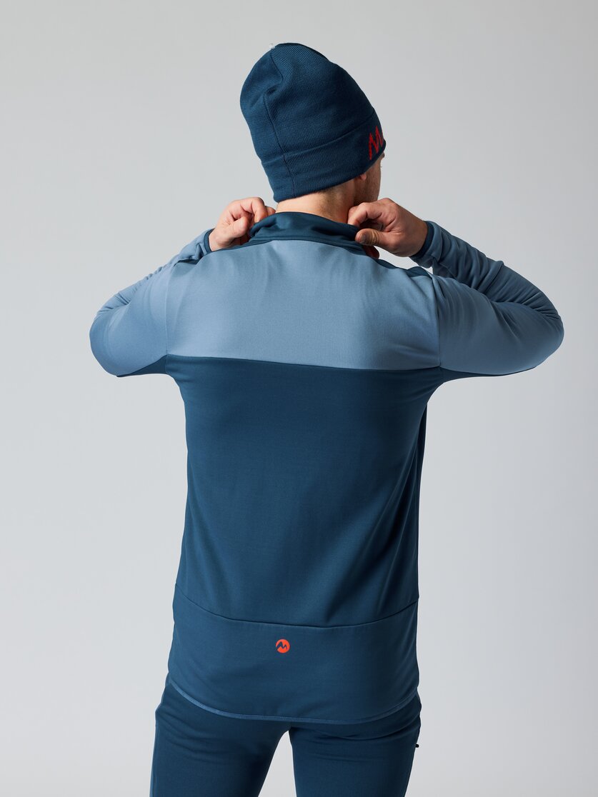 Martini Sportswear - BURN - Fleecejacke in black - Rückansicht Model - Herren