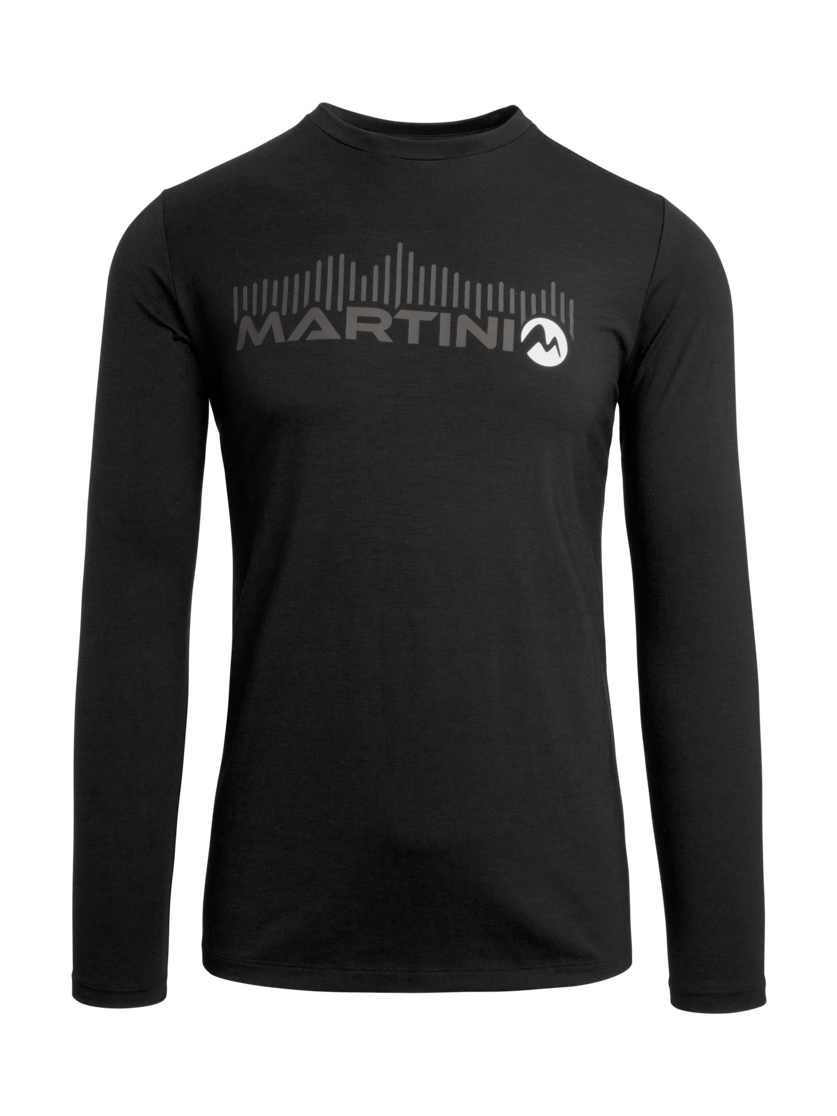 Martini Sportswear - ANTENO - Langarmshirts in black-white - Vorderansicht - Herren