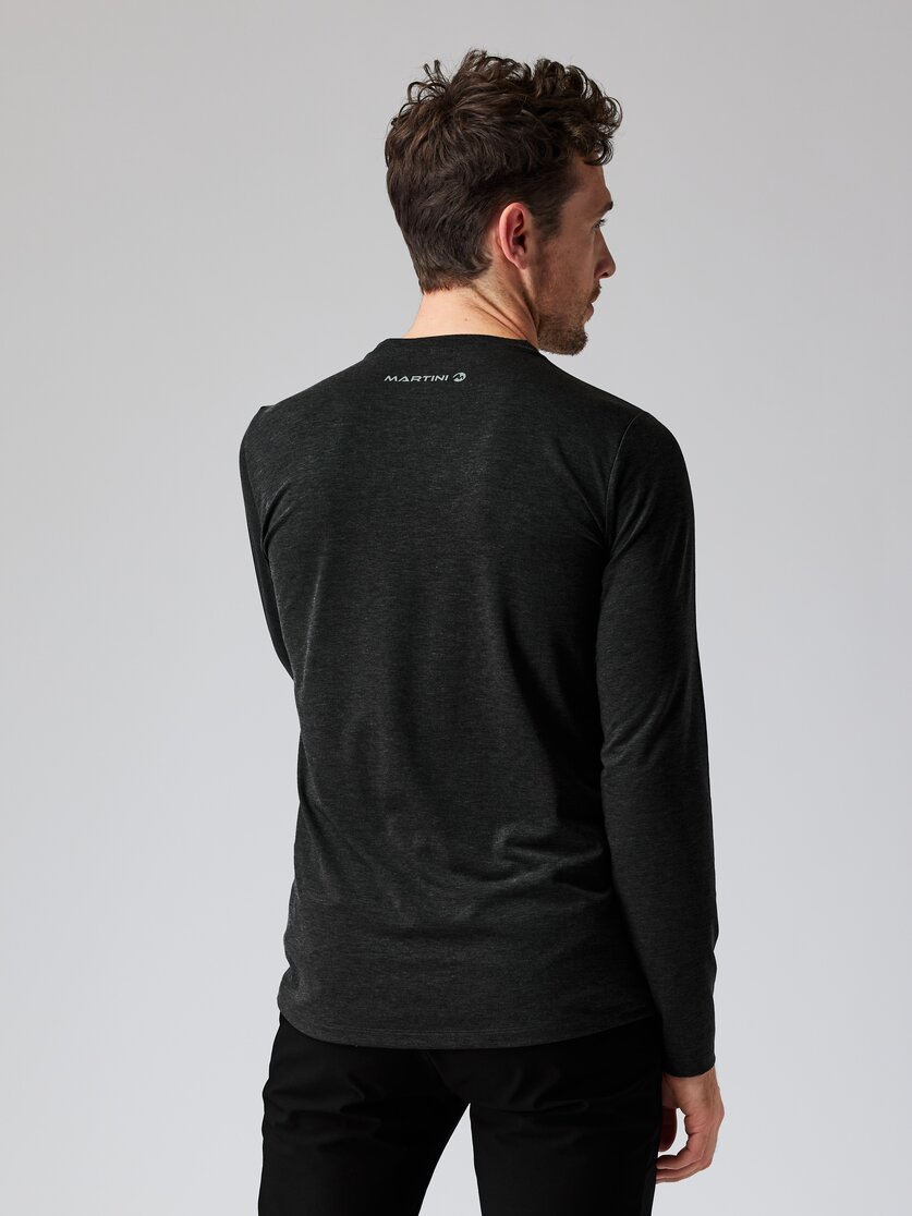 Martini Sportswear - ANTENO - Langarmshirts in black-white - Rückansicht Model - Herren