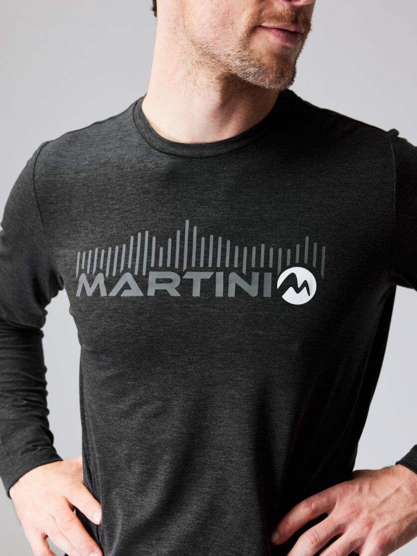 Martini Sportswear - ANTENO - Langarmshirts in black-white - Detail 1 - Herren