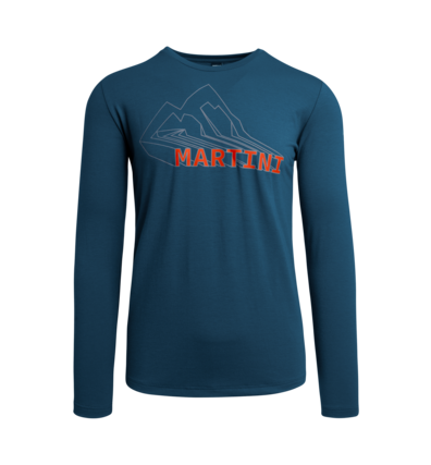 Martini Sportswear - GUIDE - Maglie a maniche lunghe in Blu Notte - vista frontale - Uomo