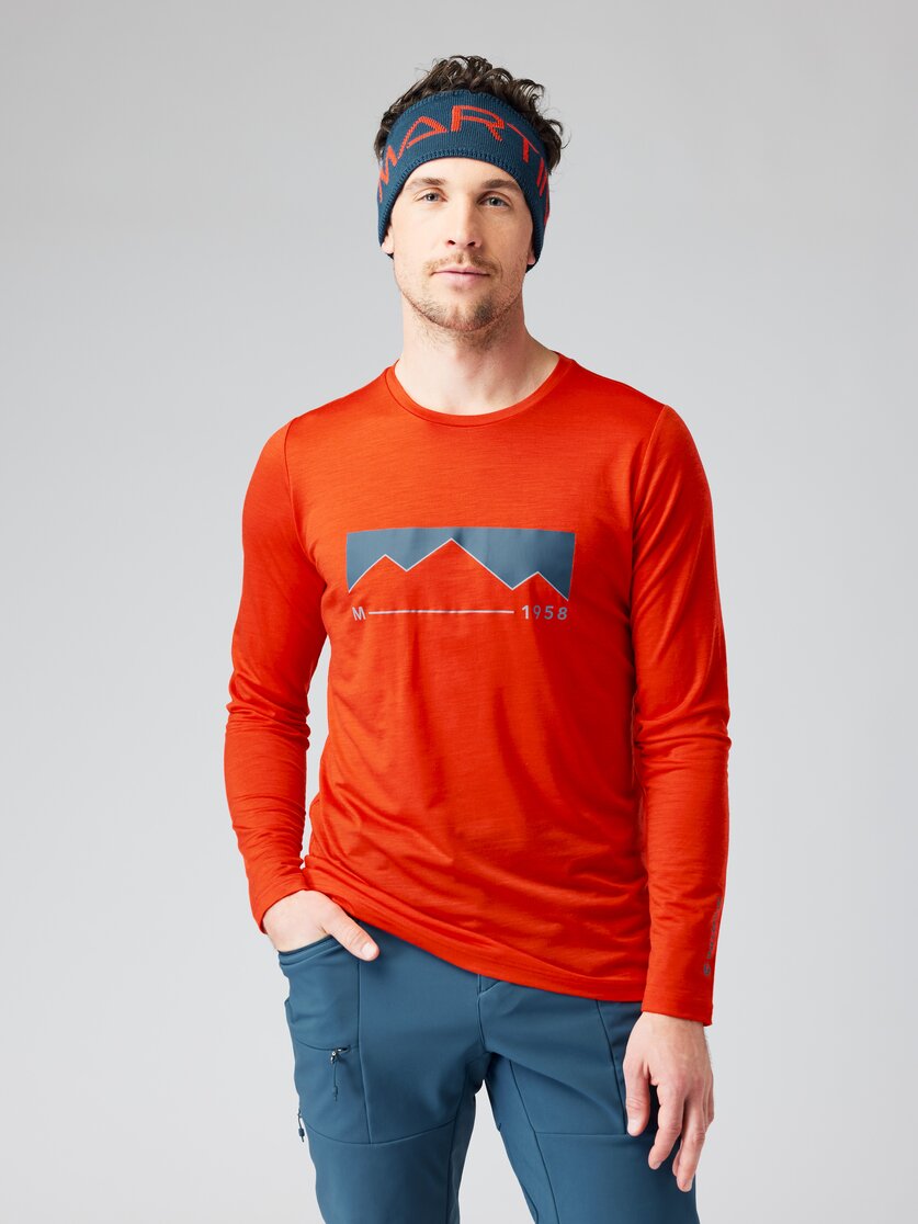 Martini Sportswear - ELEMENTAR - Langarmshirts in black - Vorderansicht Model - Herren