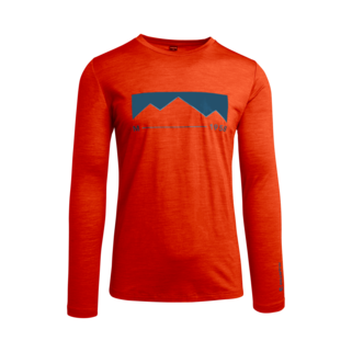 Martini Sportswear - ELEMENTAR - Langarmshirts in lava - Vorderansicht - Herren