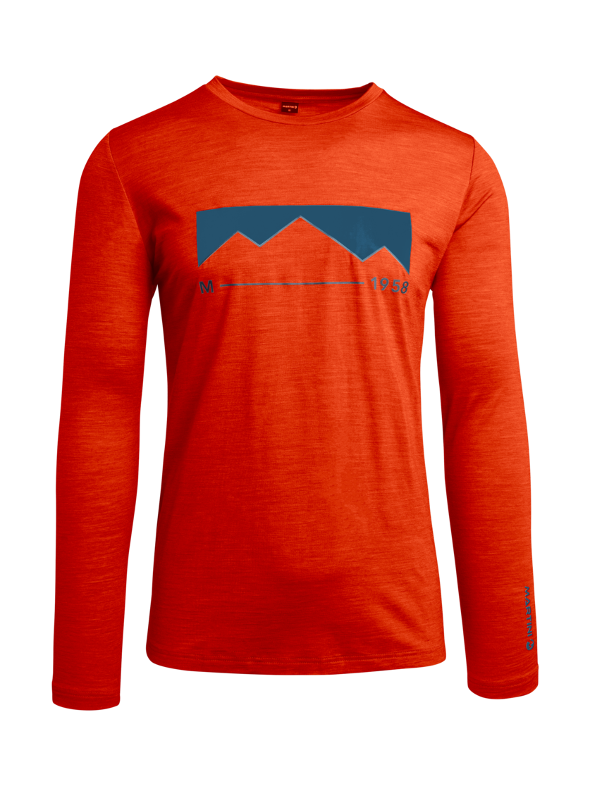 Martini Sportswear - ELEMENTAR - Langarmshirts in lava - Vorderansicht - Herren