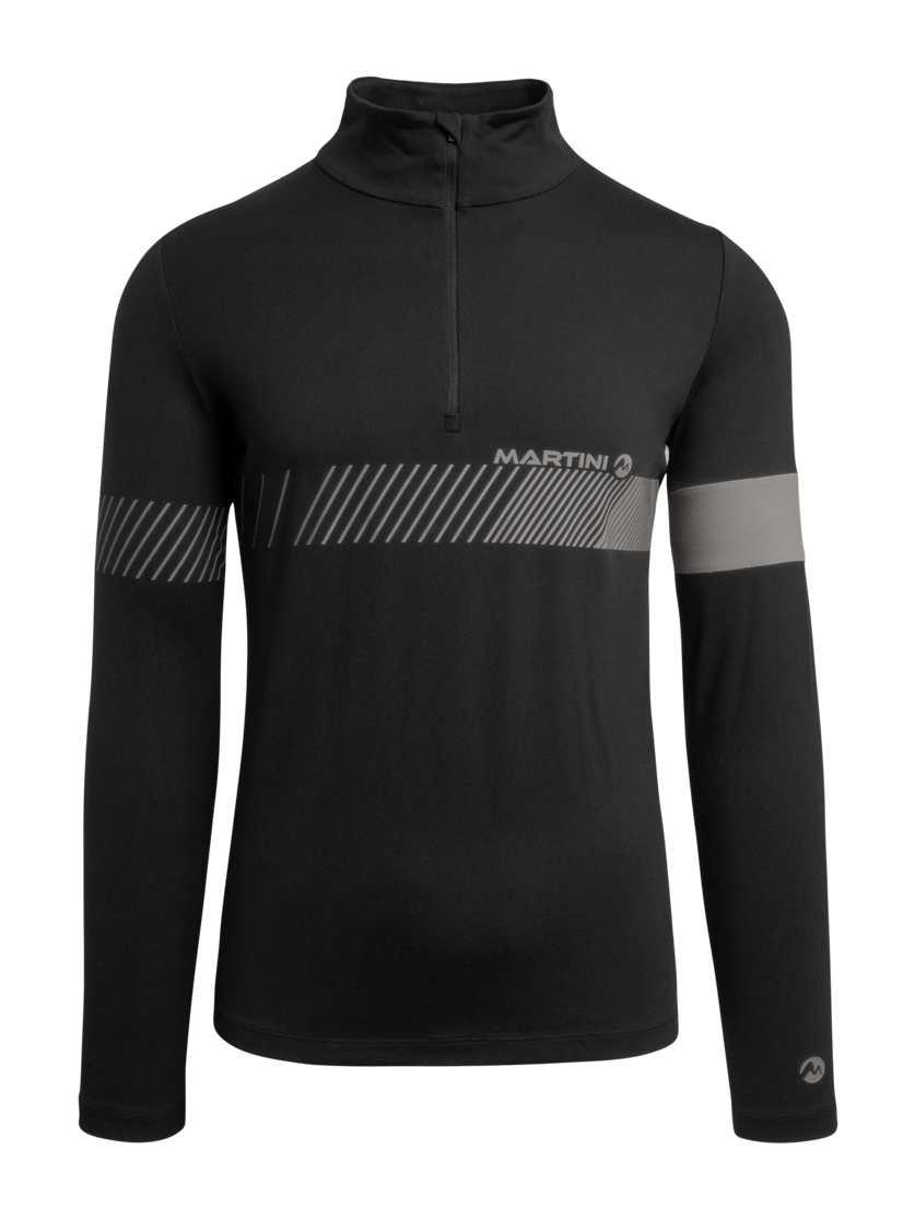 Martini Sportswear - PINNACLE - Longsleeves in black-carbon - front view - Men