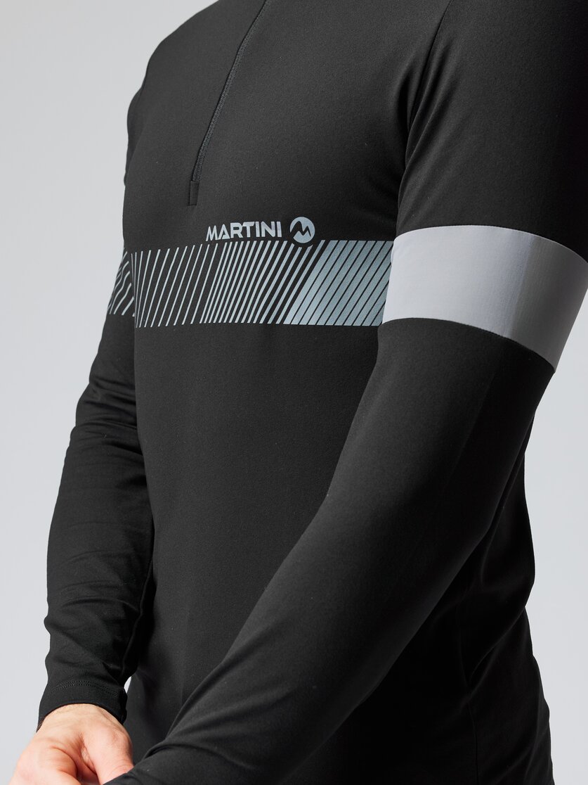 Martini Sportswear - PINNACLE - Longsleeves in black-white - Detail 2 - Men