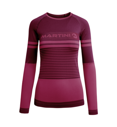 Martini Sportswear - HI.DRY_T1 - Baselayer - tops in Red-Violet-Pink-Violet - front view - Women