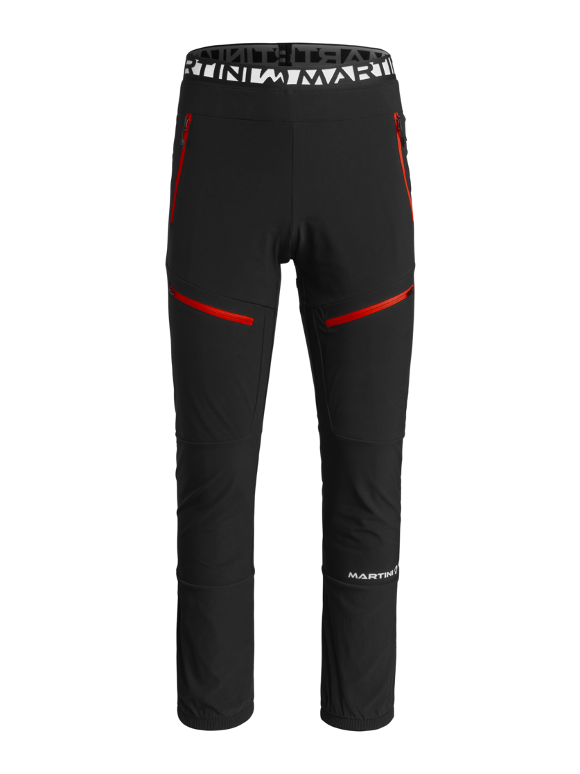 Martini Sportswear - HAUTE ROUTE - Long pants in black-lava - front view - Men