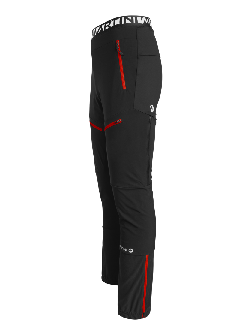 Martini Sportswear - HAUTE ROUTE - Long pants in black-lava - side view - Men