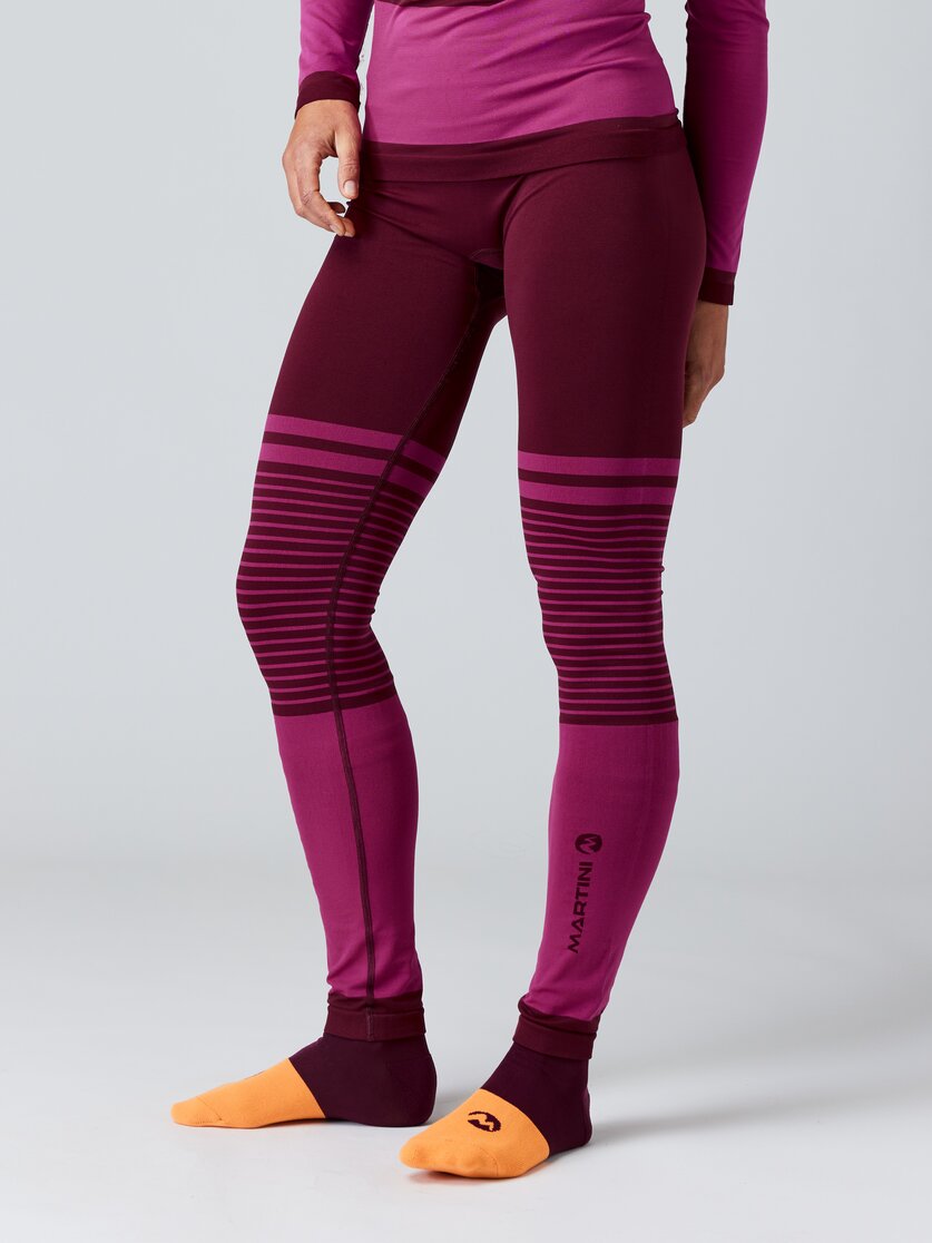 Martini Sportswear - HI.DRY_P1 - Baselayer - bottoms in black-white - front view model - Women