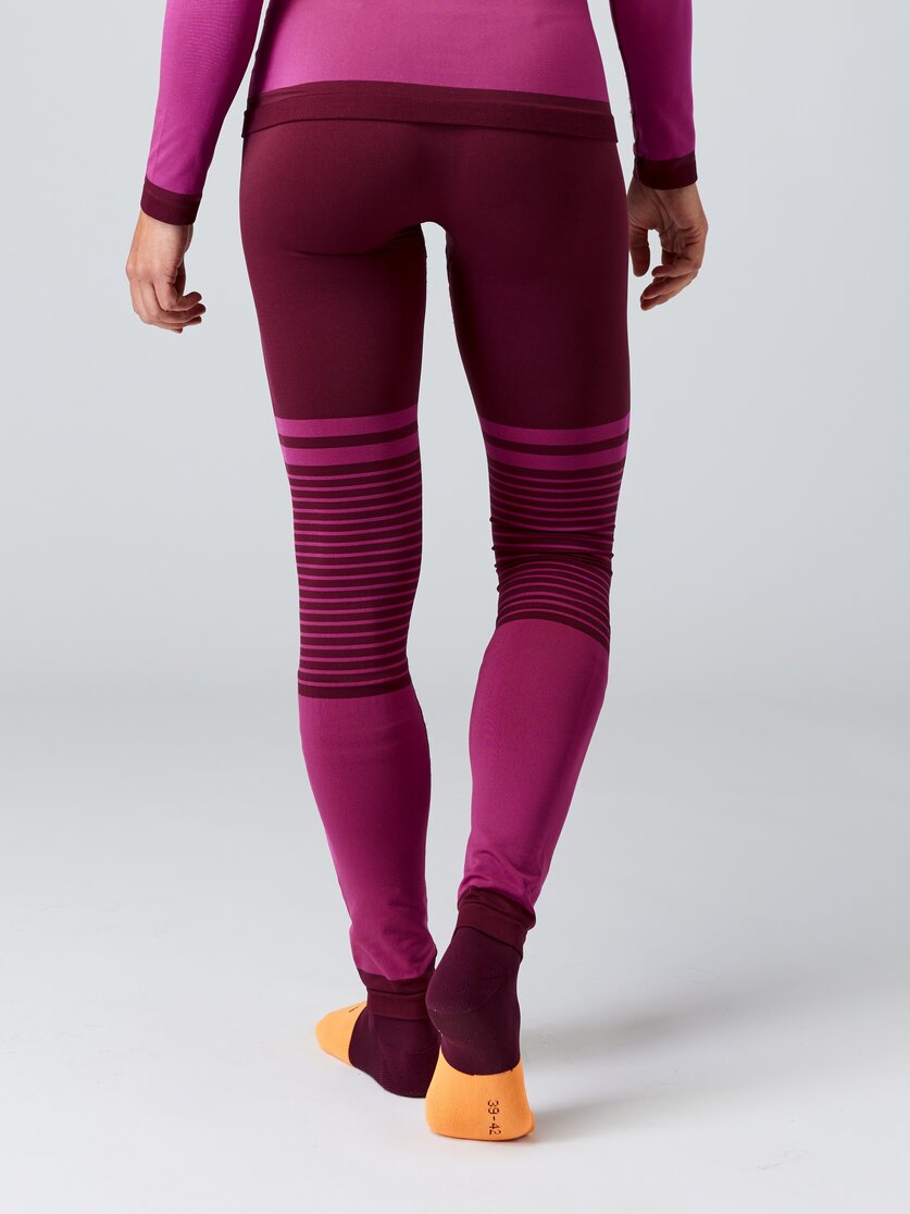 Martini Sportswear - HI.DRY_P1 - Baselayer - bottoms in black-white - rear view model - Women