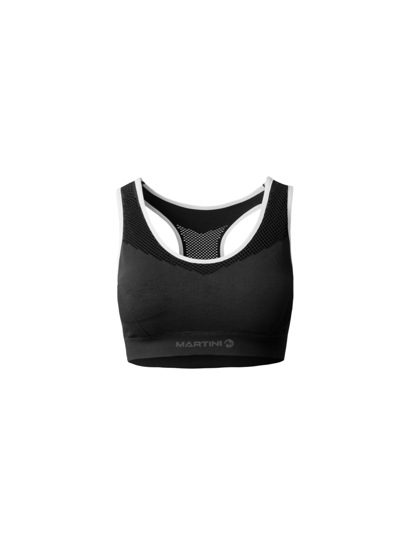 Martini Sportswear - WANTED Bra Seamless W - Sport BHs in black - Vorderansicht - Damen