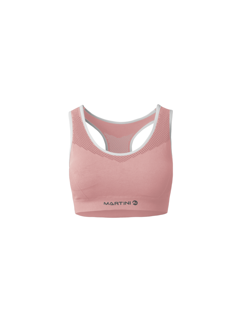 Martini Sportswear - WANTED Bra Seamless W - Reggiseni sportivi in wild rose - vista frontale - Donna
