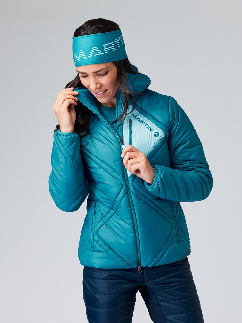Martini Sportswear - BROAD.PEAK - Primaloft & Gloft Jacken in lake-ice - Vorderansicht Model - Damen