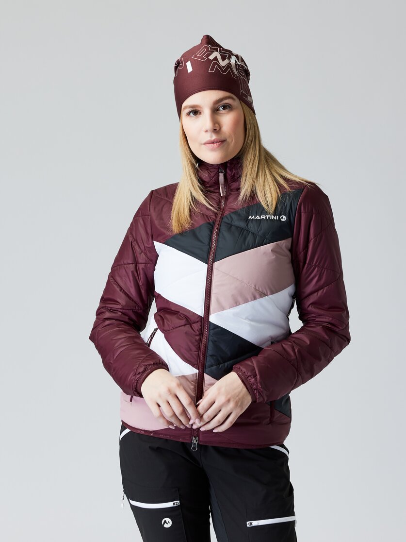 Martini Sportswear - MTN.COOK - Giacche Primaloft e Gloft in true navy-lake-ice - vista frontale modello - Donna