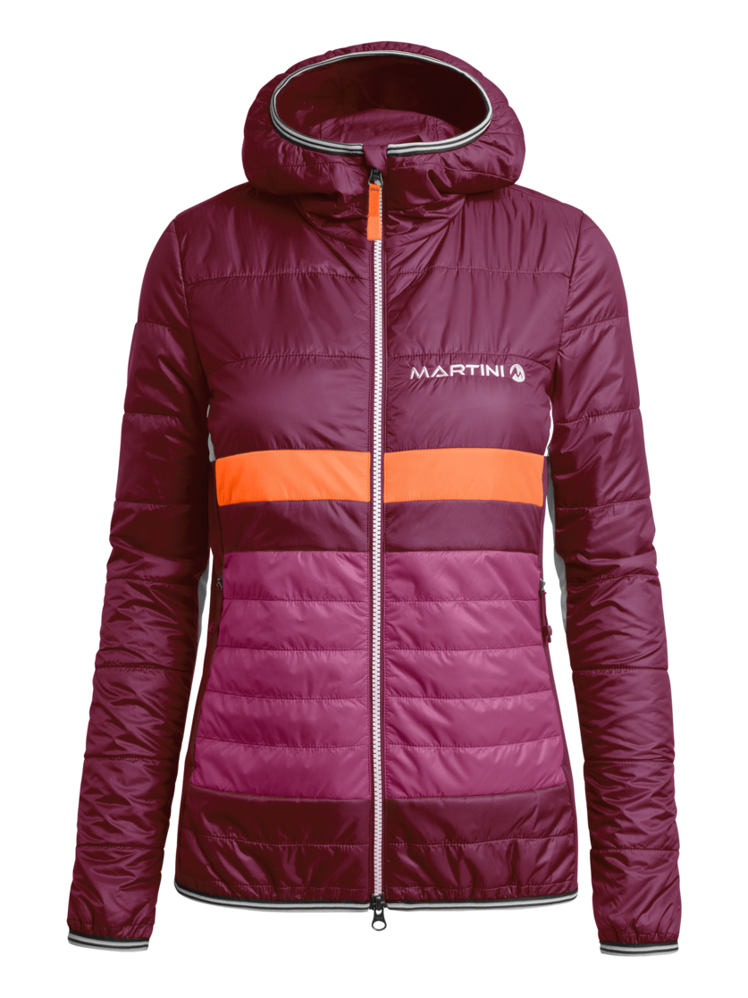 Martini Sportswear - LIBERTY - Primaloft & Gloft Jackets in plume-hollyhock-poppy - front view - Women