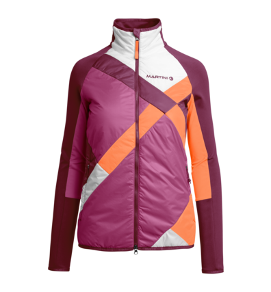 Martini Sportswear - OVERJOYED - Hybrid Jackets in Red-Violet-Pink-Violet-Orange - front view - Women