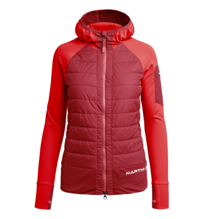 Martini Sportswear - COLIMA - Hybrid Jackets in Dark-Red-Red - front view - Women