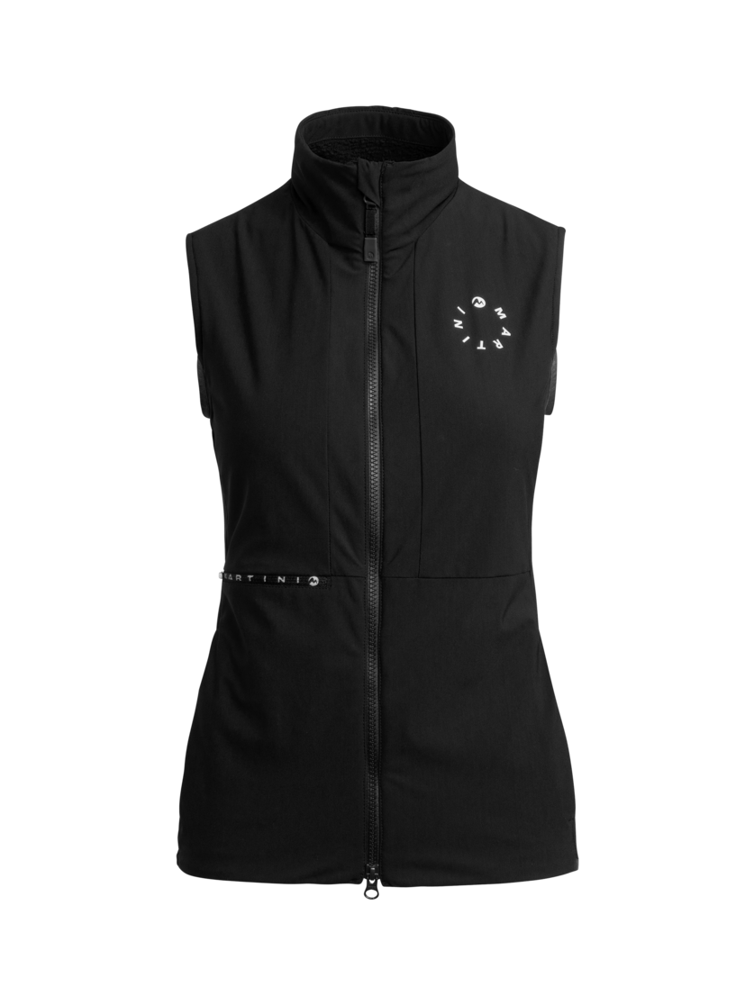 Martini Sportswear - AURORA - Outdoor vests in black - front view - Women