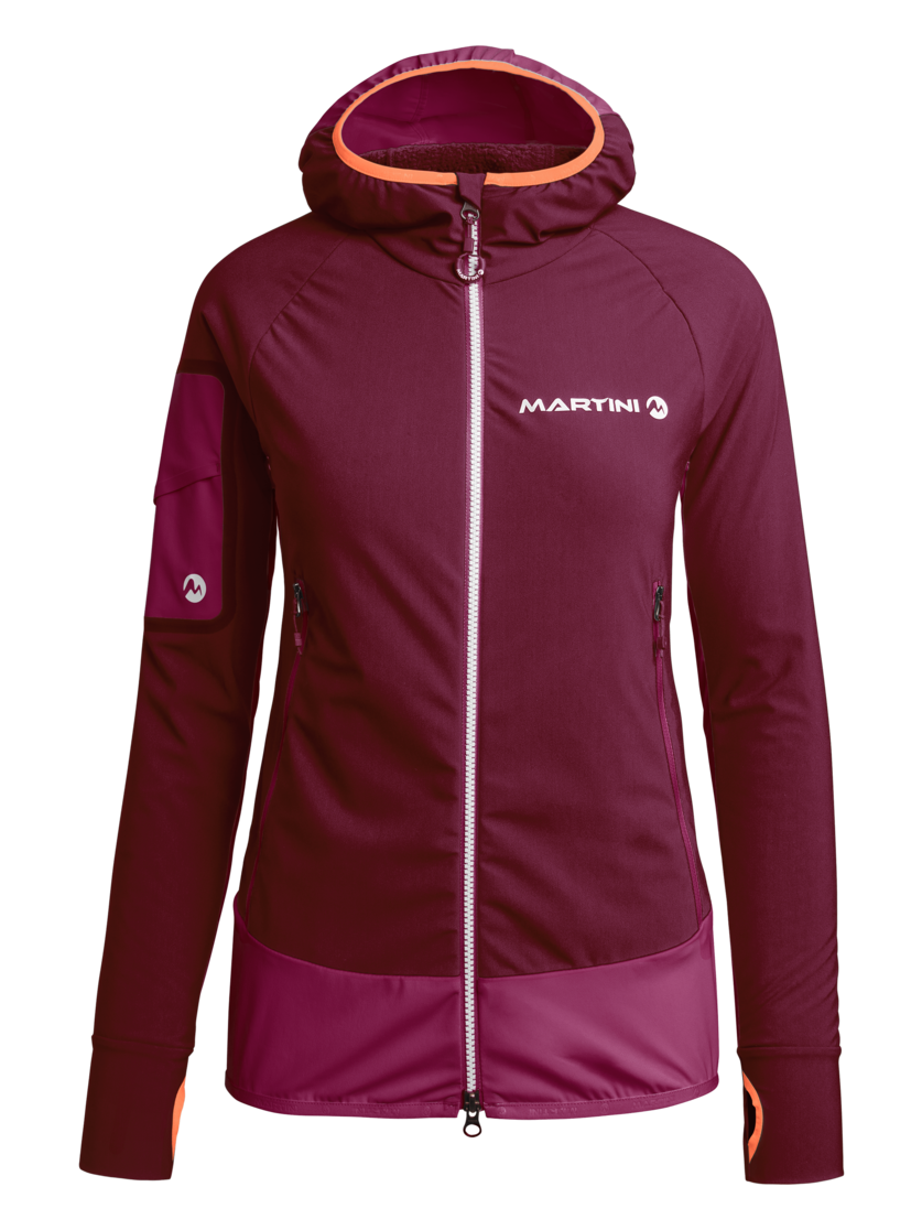 Martini Sportswear - INNOVATION - Hybrid jackets in plume-hollyhock - front view - Women