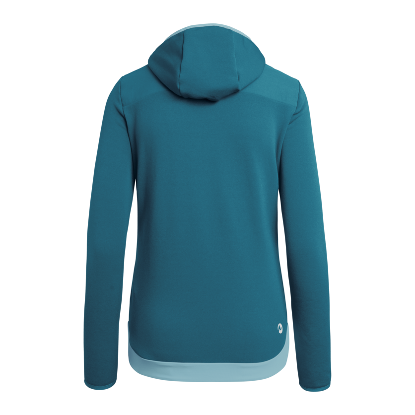 Martini Sportswear - XENON - Hybrid jackets in lake-ice - rear view - Women