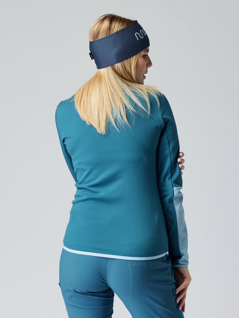 Martini Sportswear - RE.ACT - Fleecejacke in lake-ice - Rückansicht Model - Damen