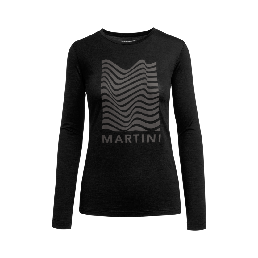 Martini Sportswear - SWAG - Longsleeves in black - front view - Women