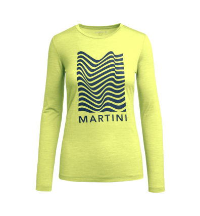 Martini Sportswear - SWAG - Langarmshirts in Gelbgrün - Vorderansicht - Damen