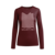 Martini Sportswear - SWAG - Maglie a maniche lunghe in Rosso Scuro - vista frontale - Donna
