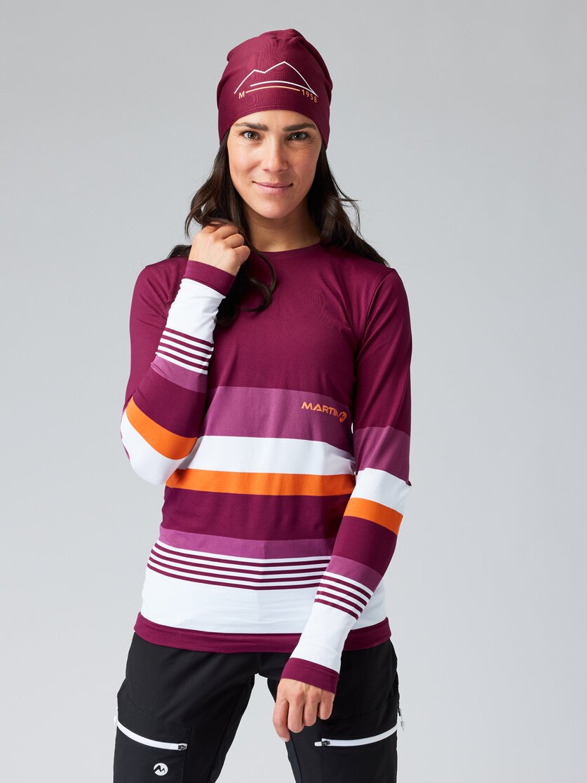 Martini Sportswear - PASSION - Langarmshirts in true navy-lake-ice - Vorderansicht Model - Damen