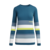 Martini Sportswear - PASSION - Langarmshirts in Nachtblau-Graublau-Gelbgrün - Vorderansicht - Damen