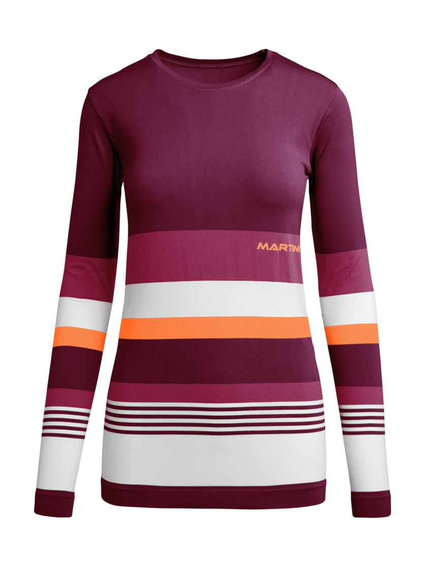 Martini Sportswear - PASSION - Langarmshirts in plume-hollyhock-poppy - Vorderansicht - Damen