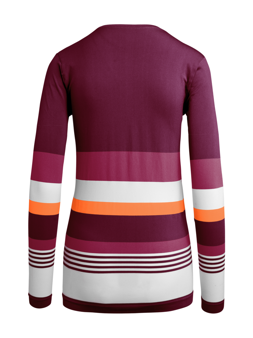 Martini Sportswear - PASSION - Langarmshirts in plume-hollyhock-poppy - Rückansicht - Damen