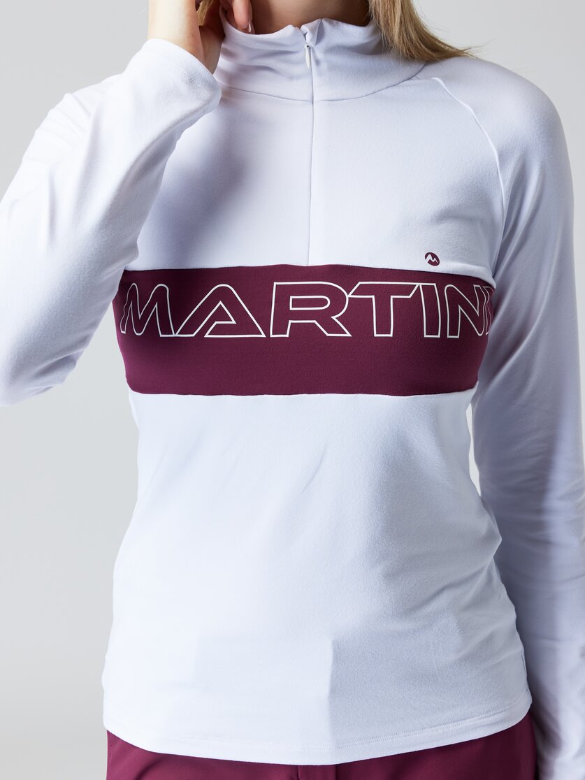 Martini Sportswear - PEARL - Langarmshirts in true navy-ice - Detail 1 - Damen