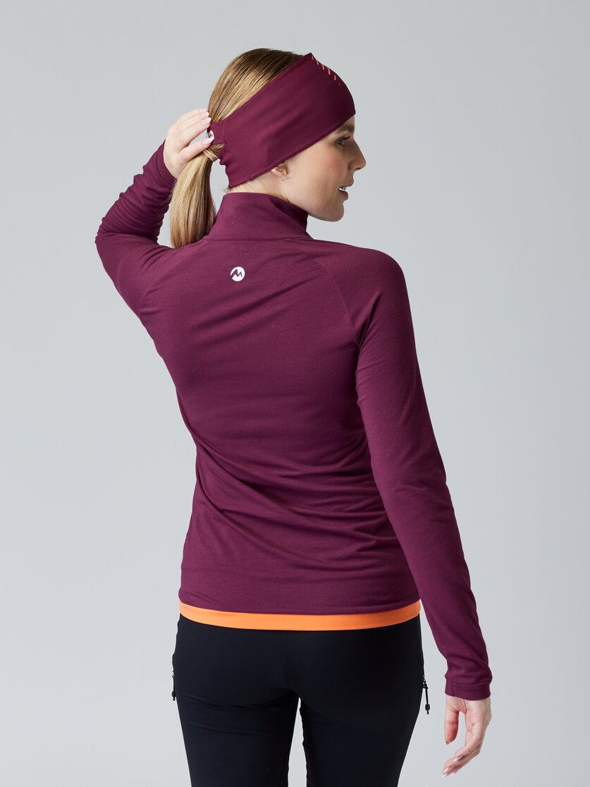 Martini Sportswear - HEARTBEAT - Longsleeves in true navy-ice - rear view model - Women