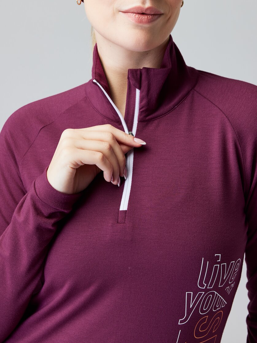 Martini Sportswear - HEARTBEAT - Longsleeves in true navy-ice - Detail 1 - Women