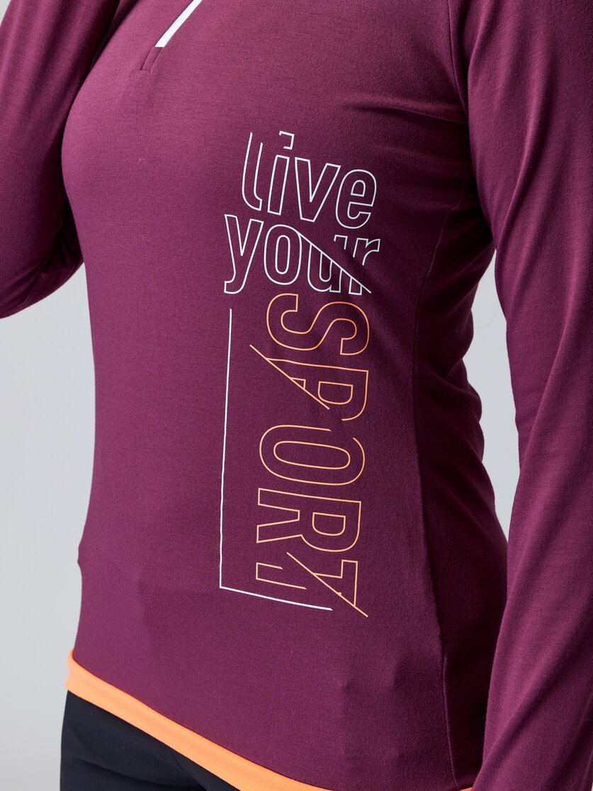 Martini Sportswear - HEARTBEAT - Longsleeves in true navy-ice - Detail 2 - Women