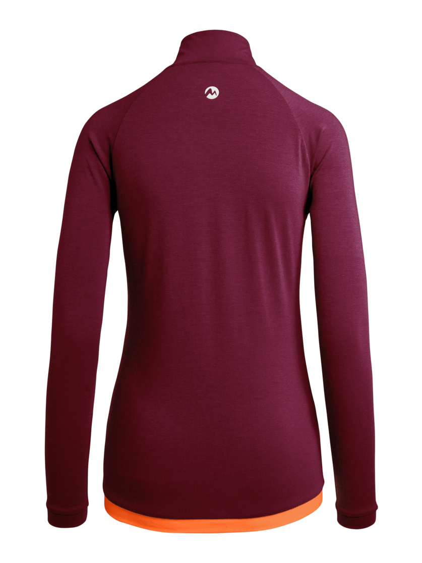 Martini Sportswear - HEARTBEAT - Longsleeves in plume-poppy - rear view - Women
